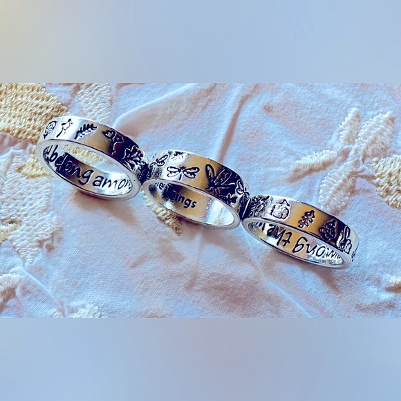 NWT SS Ring’s Nature Poetry-Two Styles- 1) Dragonfly Sz-6, 2) Wildflowers Sz-7&8 - Picture 8 of 16